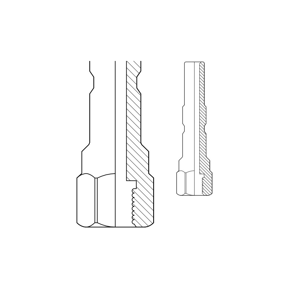 Kew spigot plug 1/4" female threaded washdown fitting