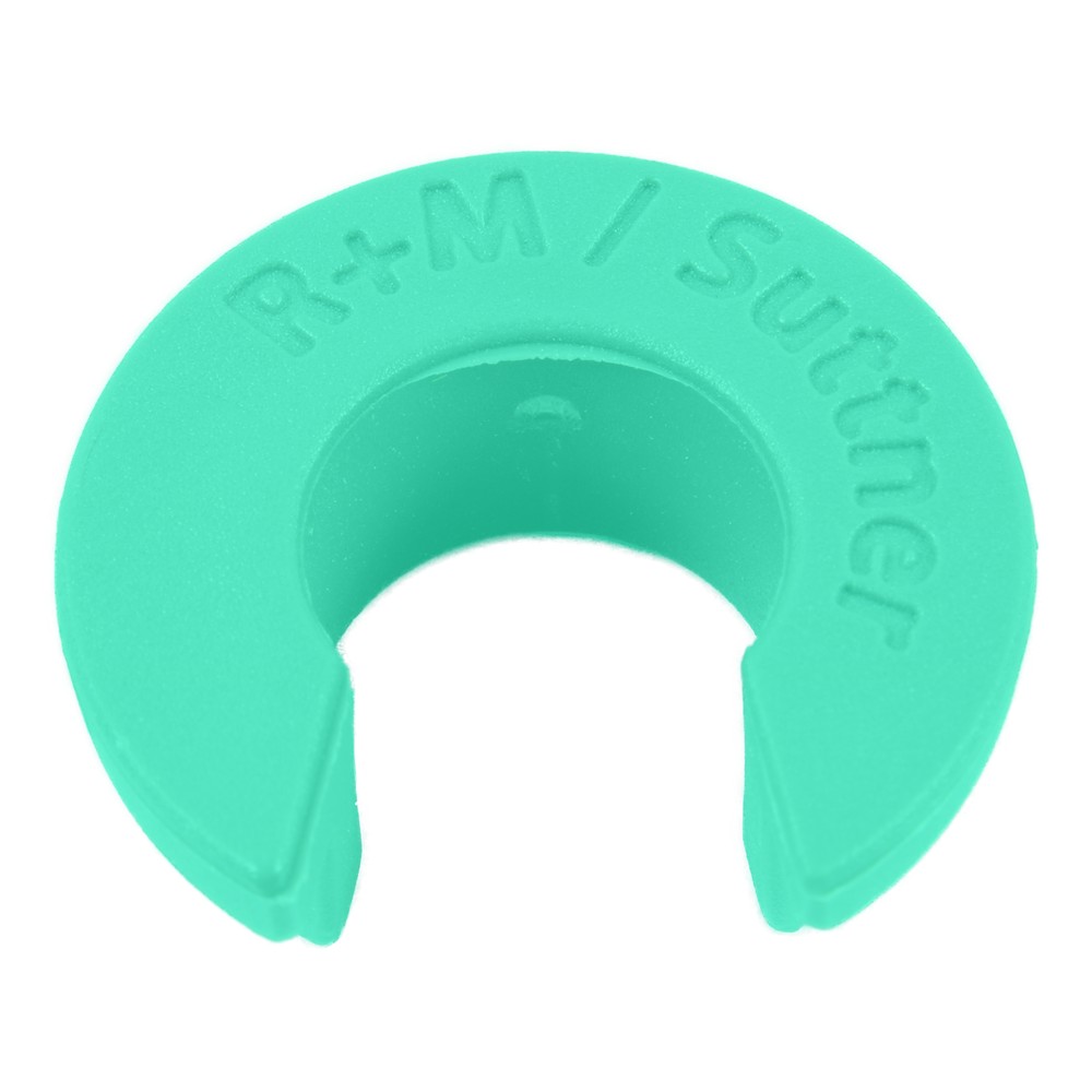 Lance clip light in 1/4" light green for washdown lance storage