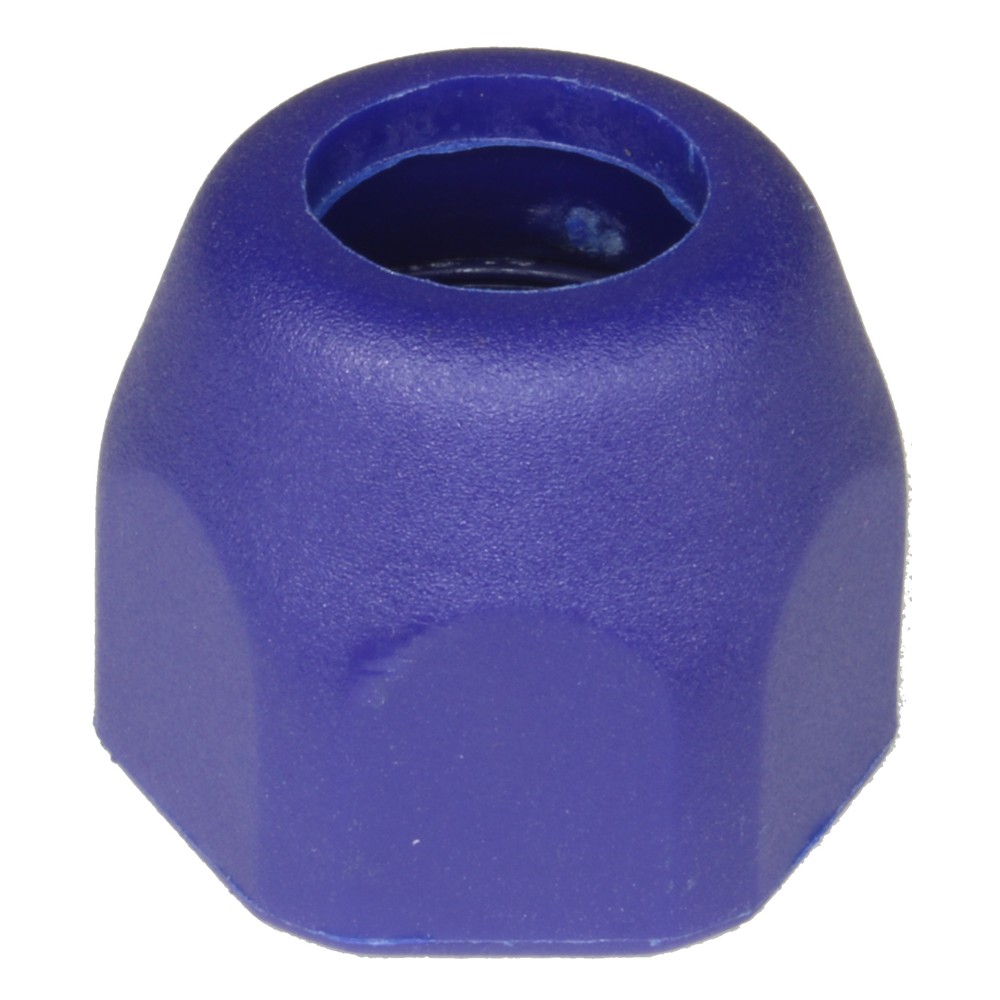Blue lance insulation end cap nut for washdown lances