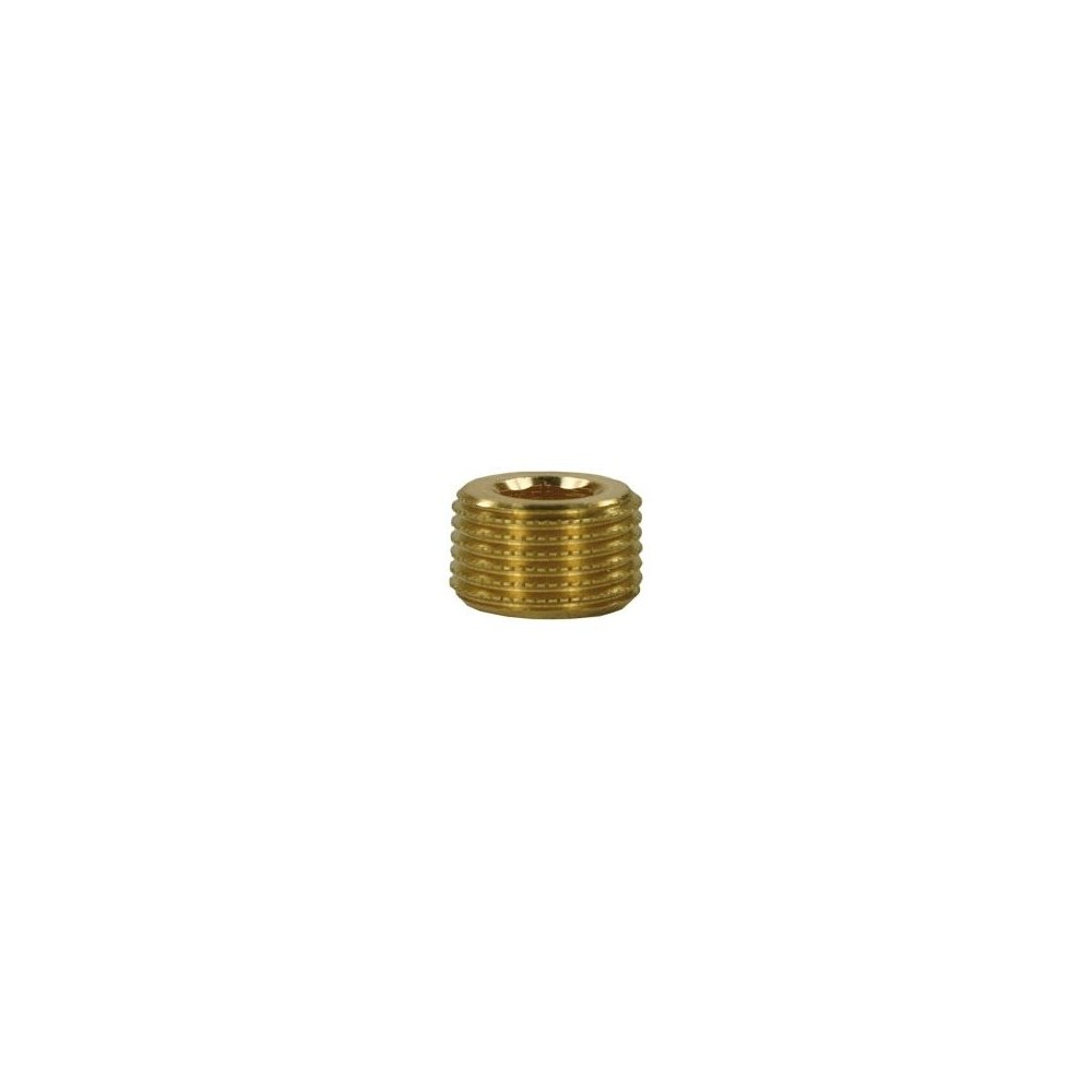 3/8" brass male plug without rim washdown fitting