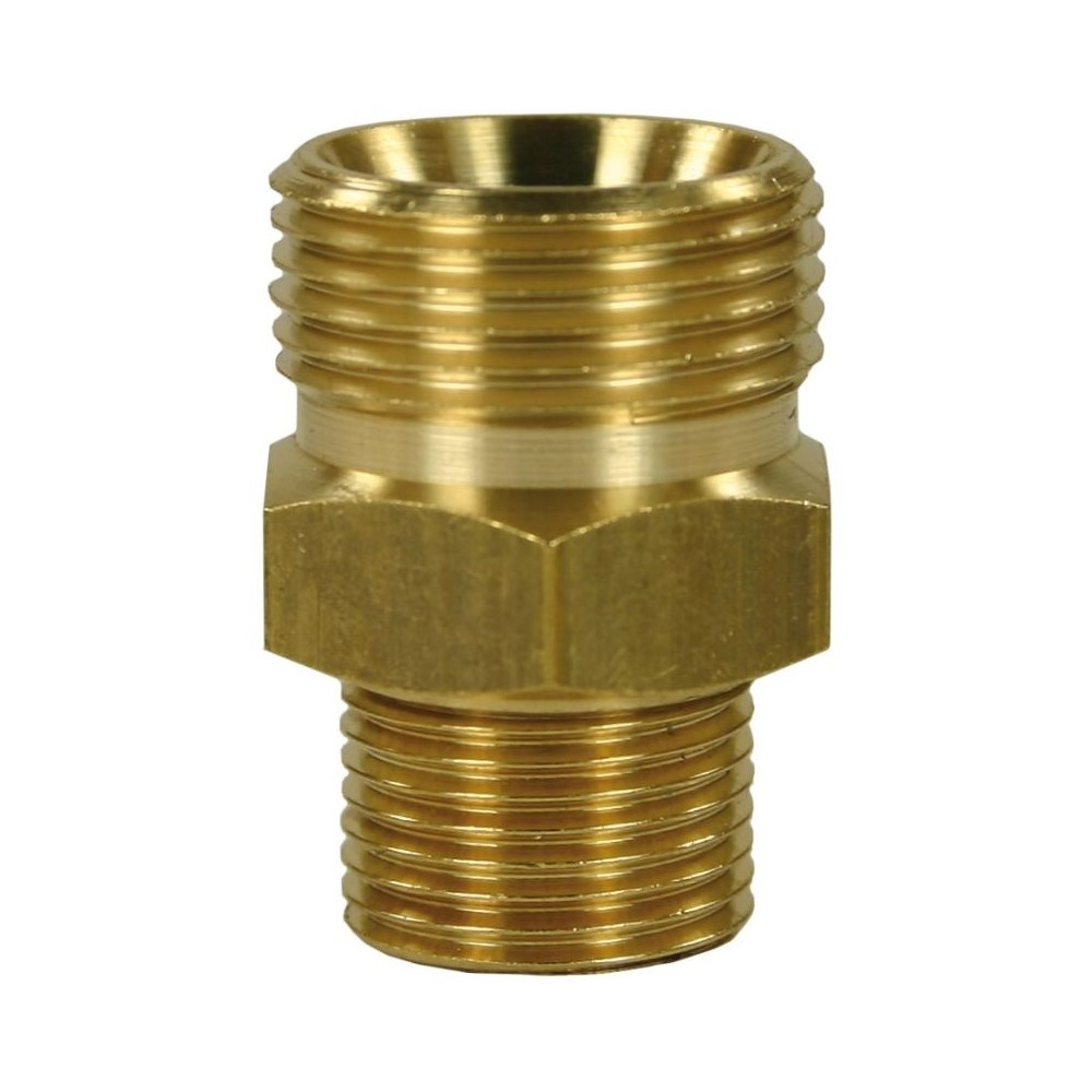 Male to male brass quick screw nipple adaptor M21 to 3/8 inch