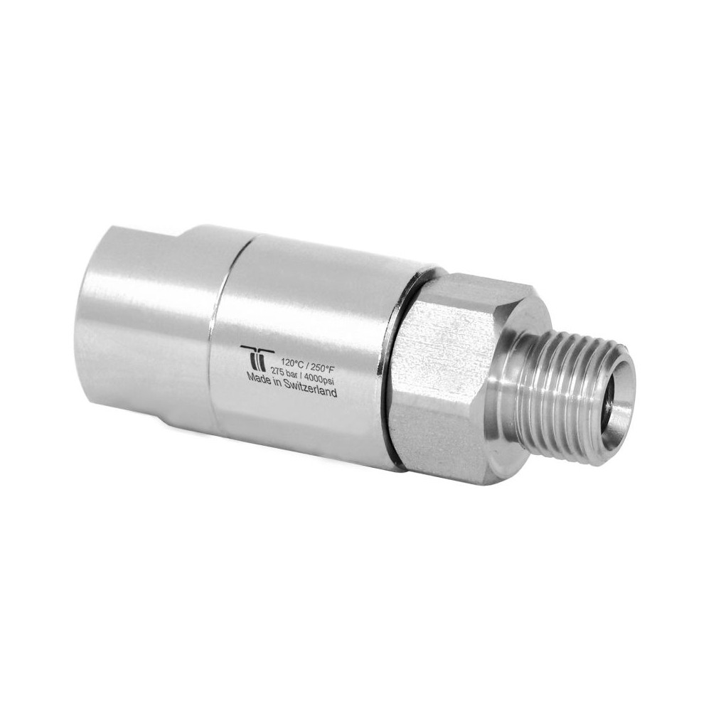 Mosmatic swivel DGS to 3/8" stainless steel fitting