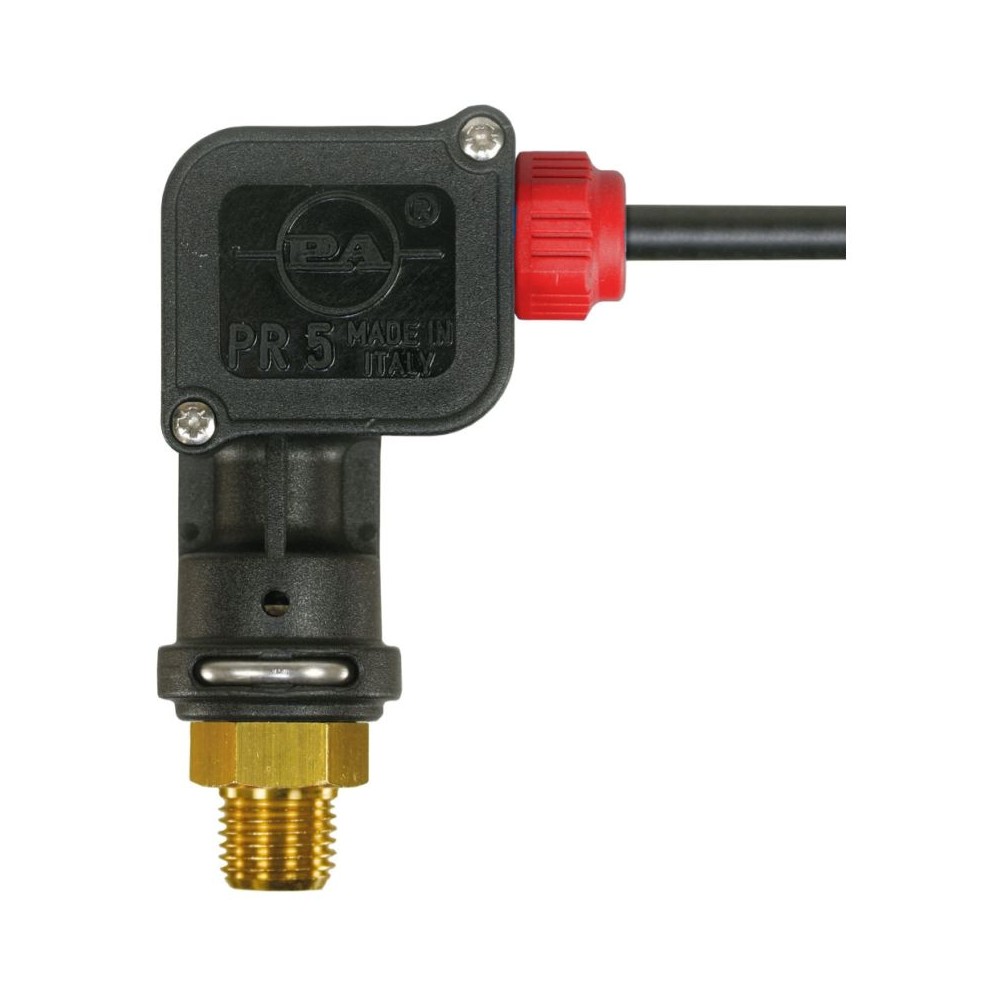 Pr5 pressure switch bar component in red with 1/4" thread