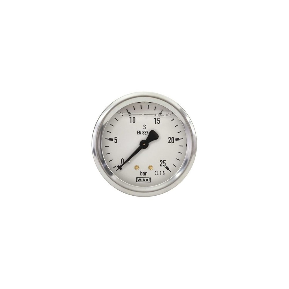 Pressure gauge bar back entry 63mm washdown component
