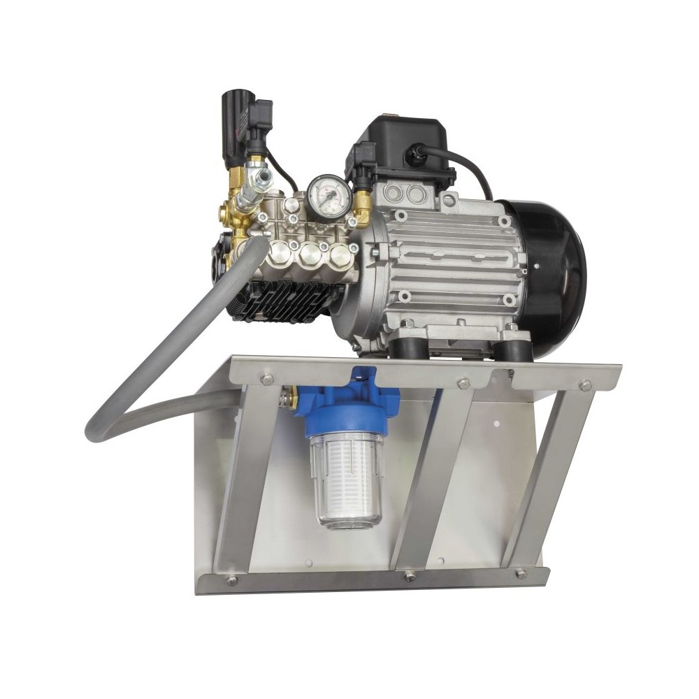 Pump wall bracket stainless steel mount for washdown areas