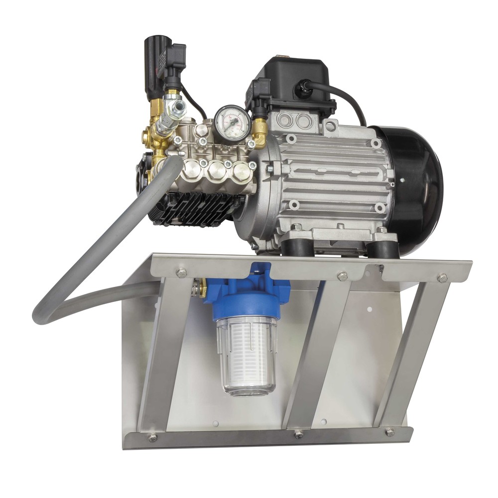 Pump wall bracket stainless steel mount for washdown areas