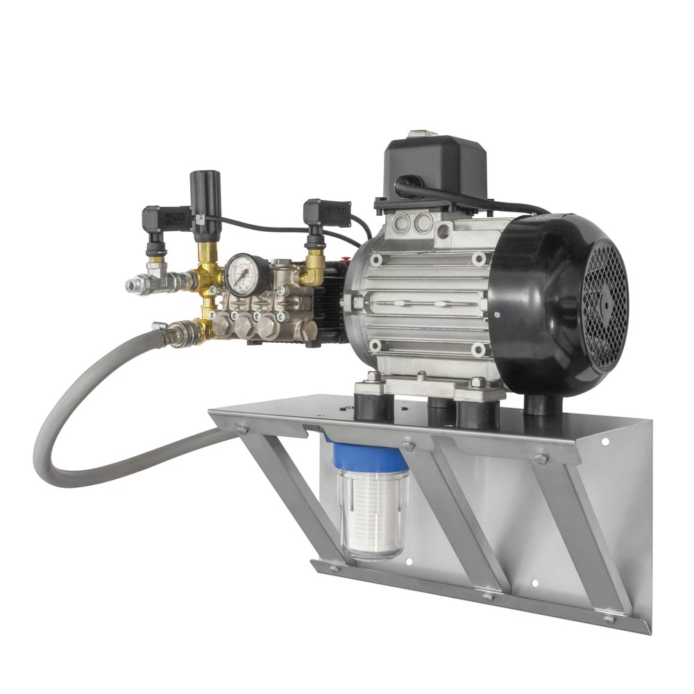 Pump wall bracket stainless steel mount for washdown areas