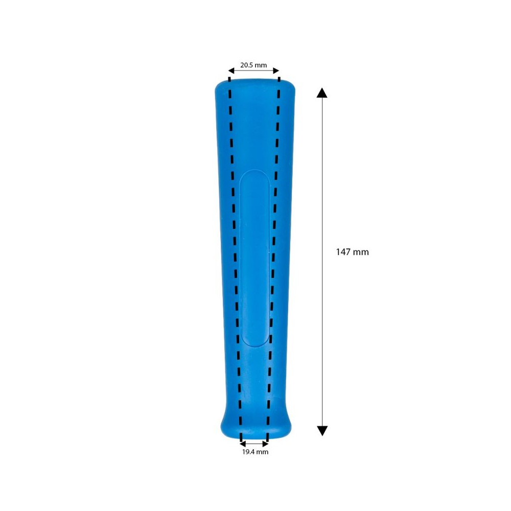 Blue rubber bend restrictor for washdown hoses