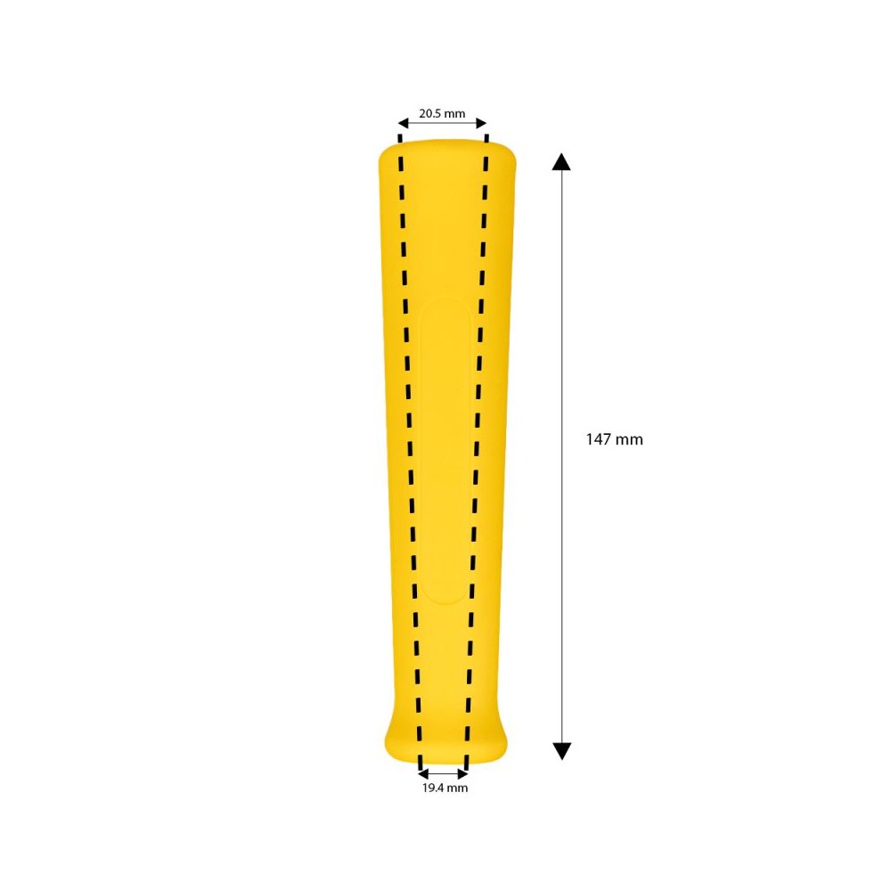 Yellow rubber bend restrictor for washdown hoses