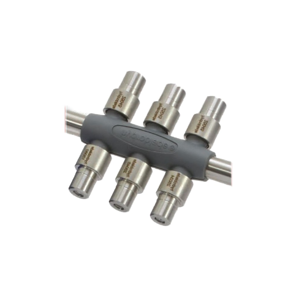 Set of hydroblade nozzles with holder for washdown cleaning