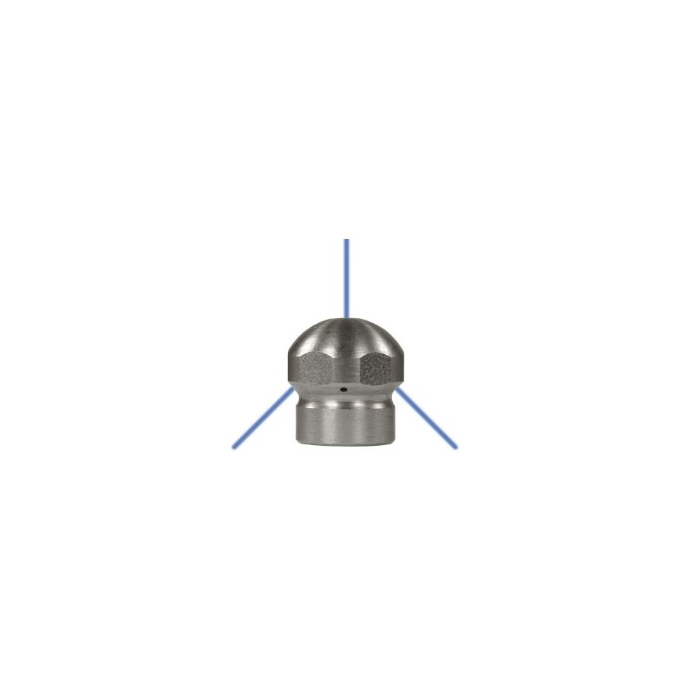 Sewer nozzle 1x1 3x1 drain-cleaning component with 1/8" female thread