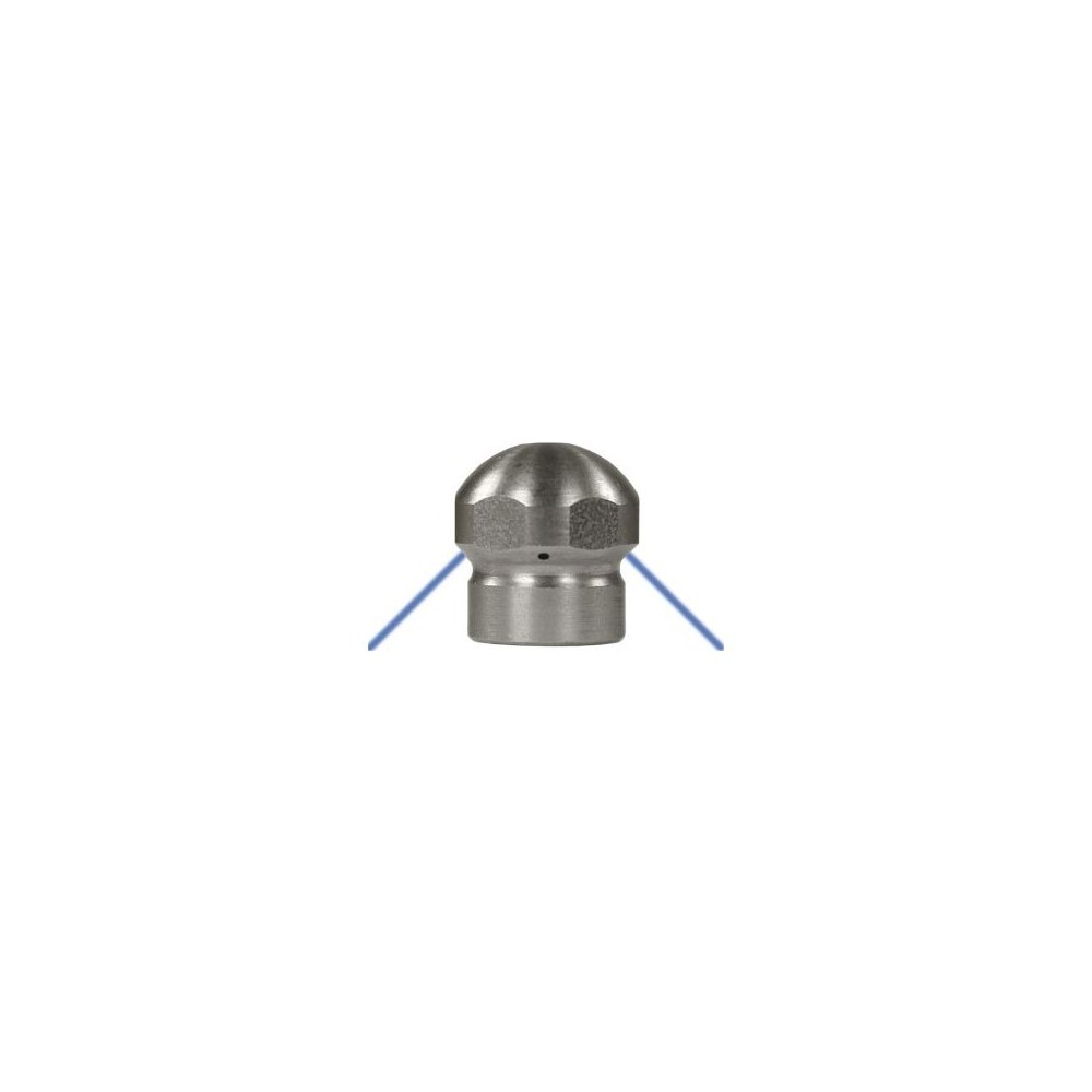 Sewer nozzle 3x1 rear-jet drain cleaning component
