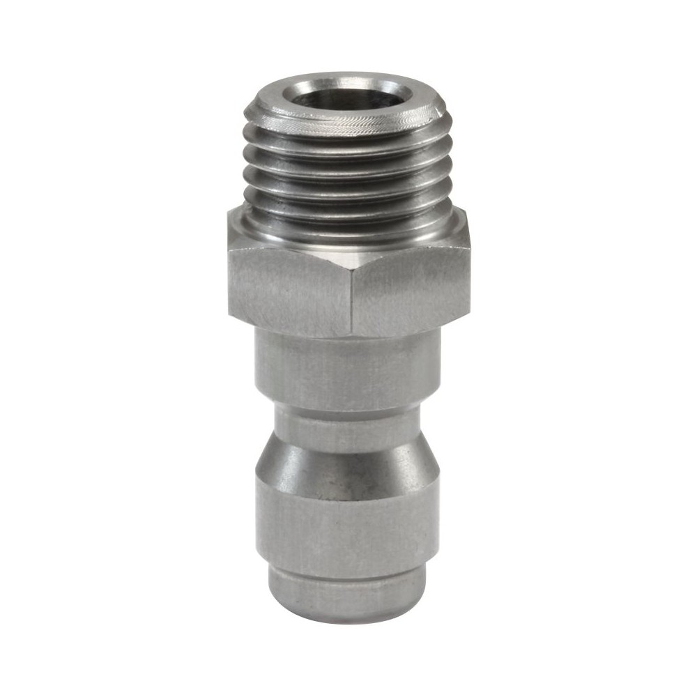 st245 plug stainless 1/4" male washdown component