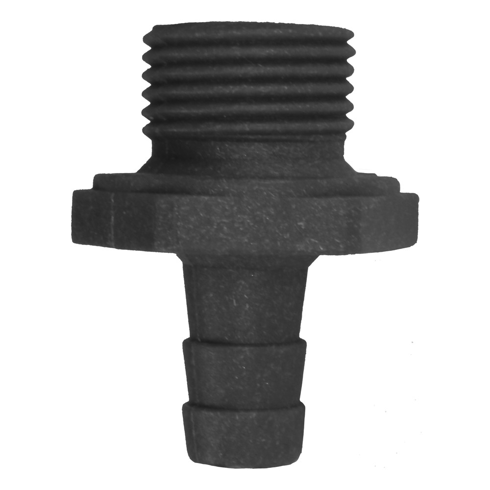 ST73 hose barb black plastic connector
