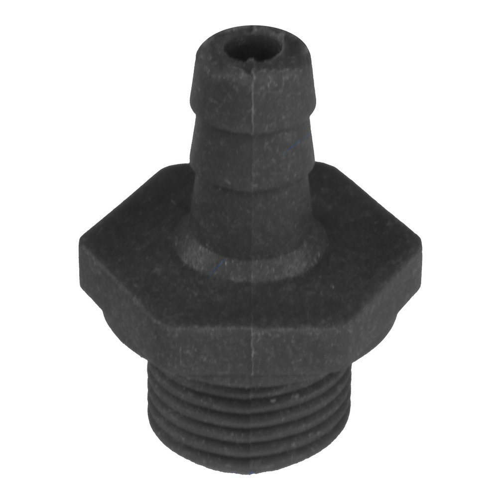 ST73 hose barb black plastic connector