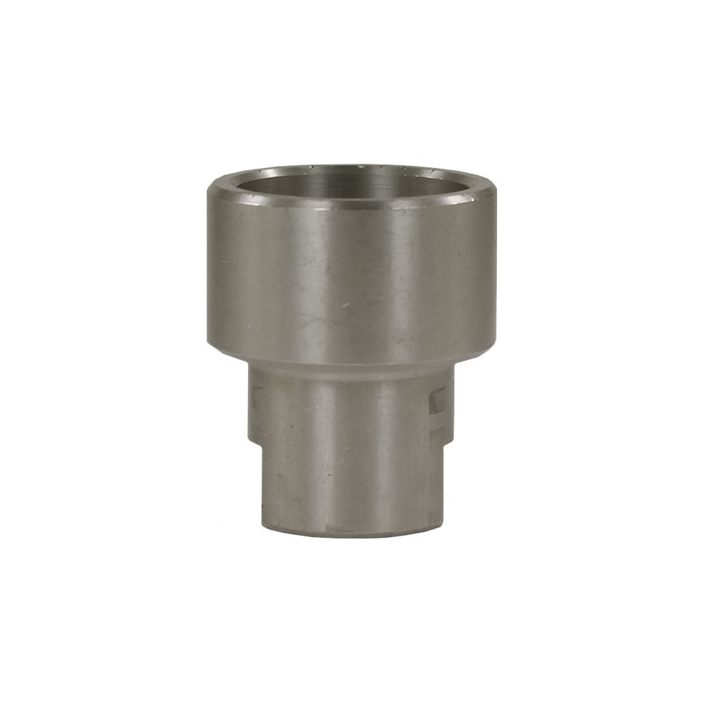 Round stainless steel nozzle holder with 1/4" connection