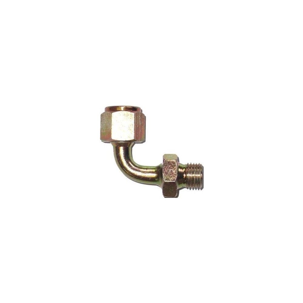 Swept elbow zinc plated 90° fitting 1/4"F x 1/4"M