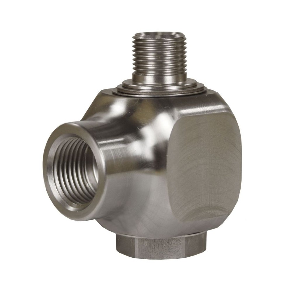 Swivel elbow low press 1/2"F x 3/8"M washdown fitting
