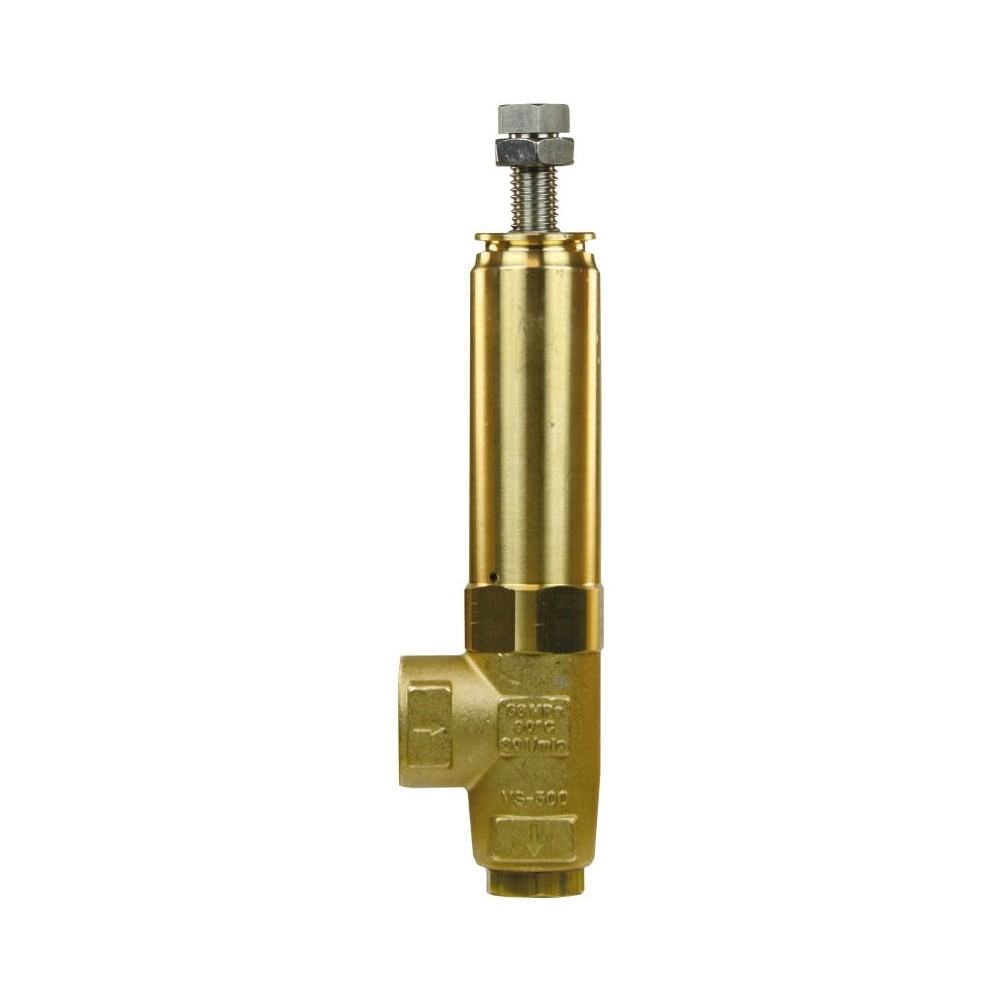 VS500 safety valve bar 500 bar with 1/2"F x 3/8"F connections