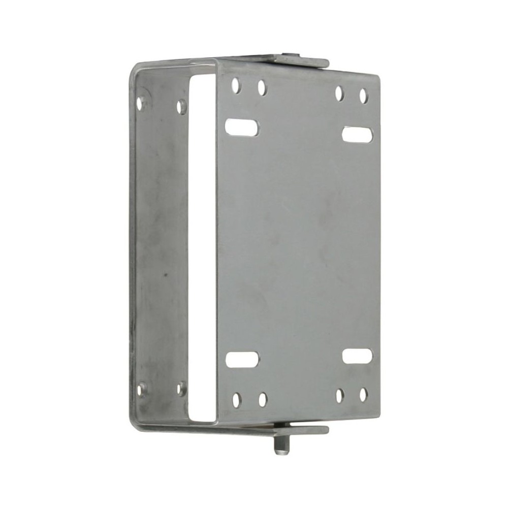 Stainless steel wall bracket with swivel for hose storage