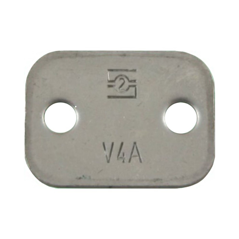 Zinc plated top plate for 12 mm OD pipe
