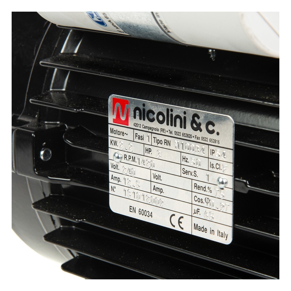 Nicolini electric motor 2kw 3HP 230V F100 unit